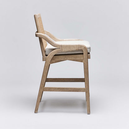 Delray Counter Stool - White Ceruse