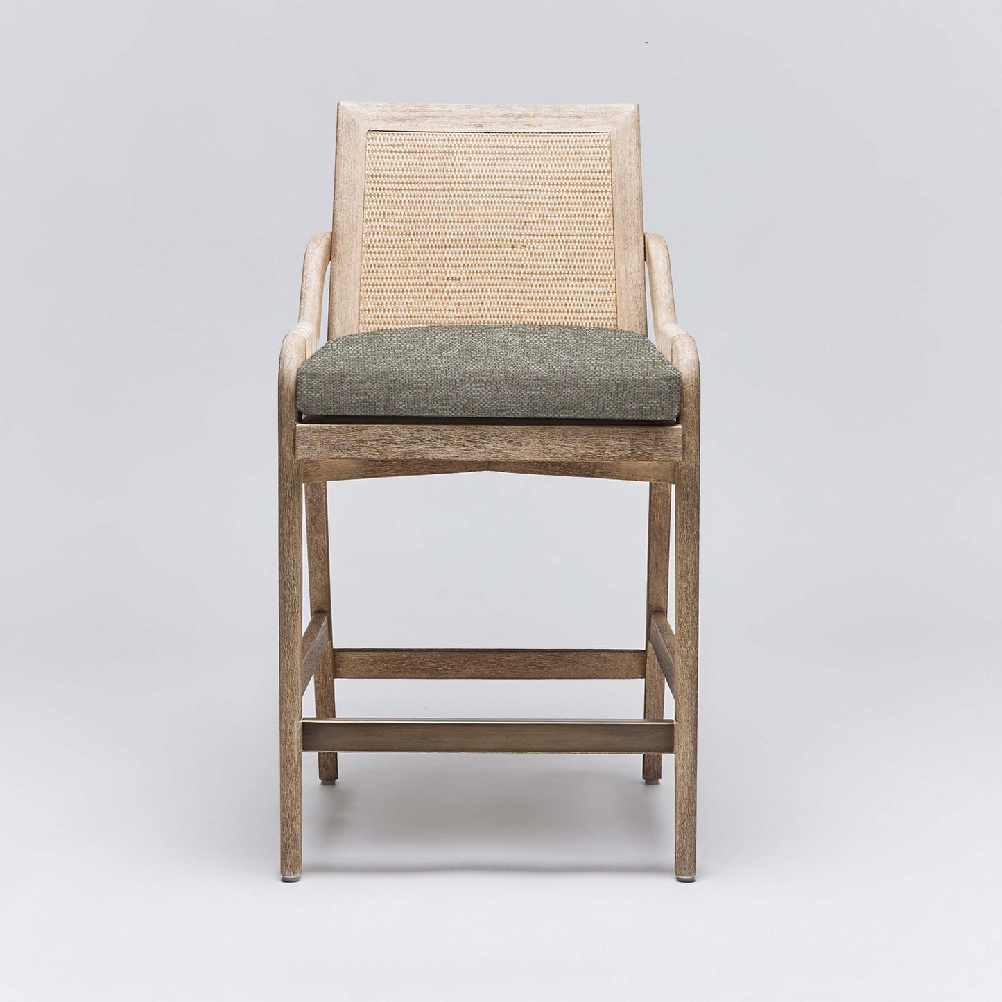 Delray Counter Stool - White Ceruse