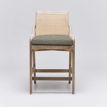 Delray Counter Stool - White Ceruse