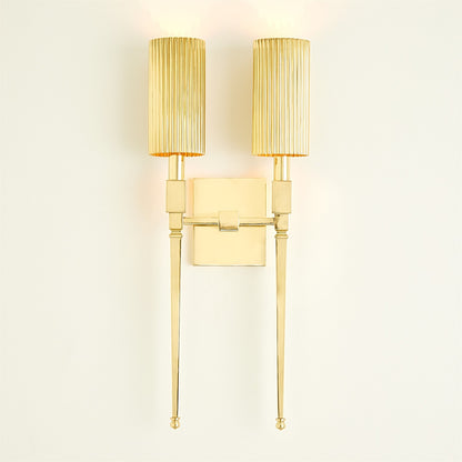 FLUTED DOUBLE AND SINGLE SCONCE COLLECTION