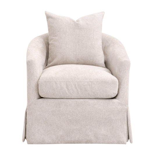 Faye Slipcover Swivel Club Chair