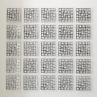 Polka Dot Wall Tile, Silver
