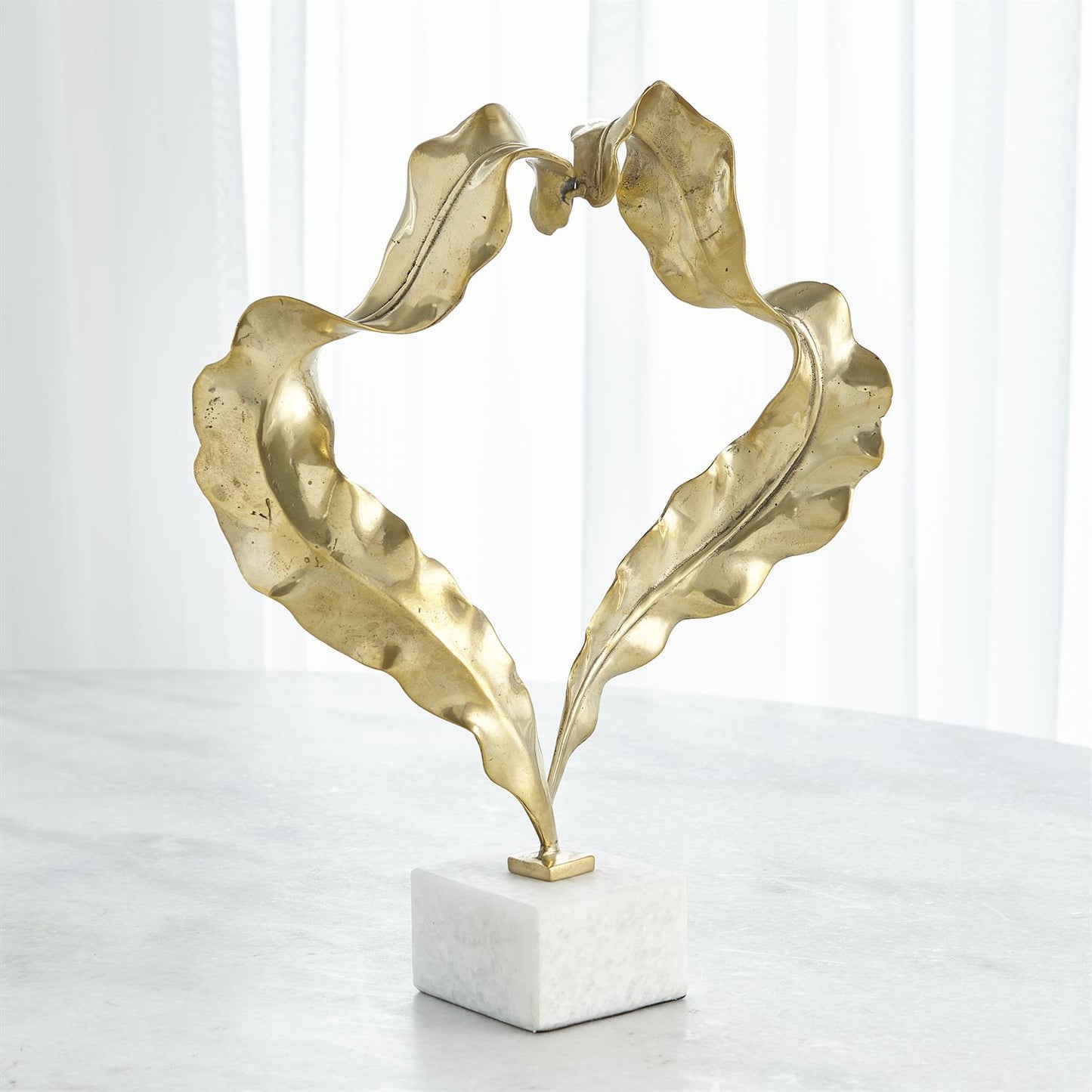 LEAF SCULPTURE-BRASS