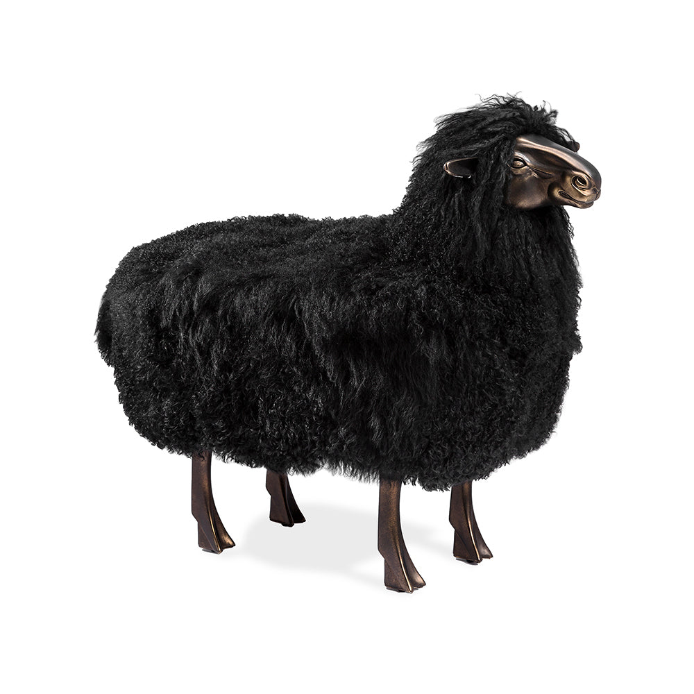 Leon Sheep Sculpture - Black