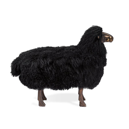 Leon Sheep Sculpture - Black