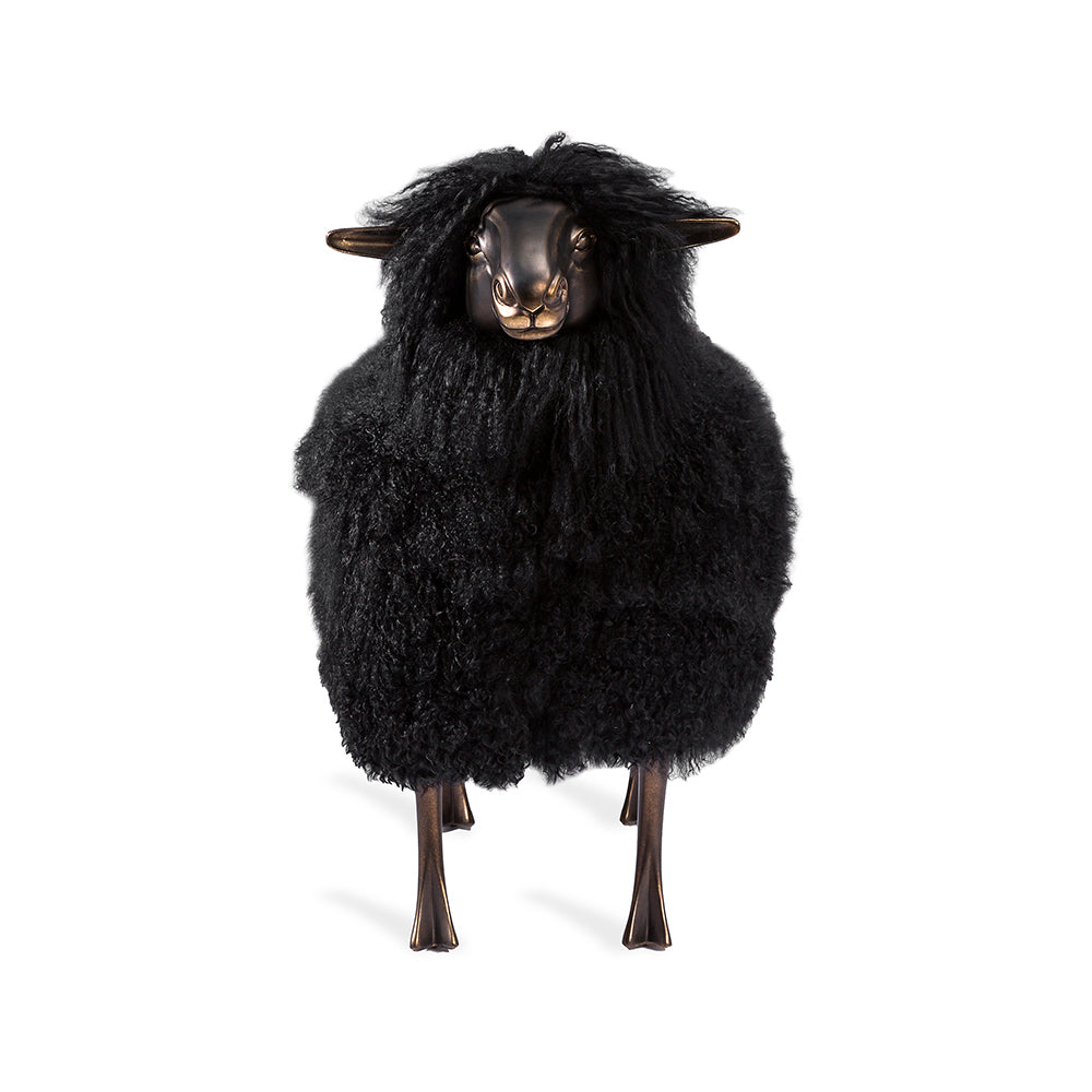 Leon Sheep Sculpture - Black