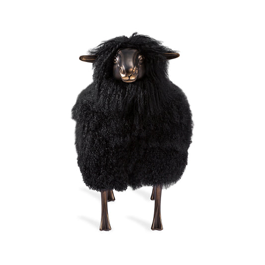 Leon Sheep Sculpture - Black