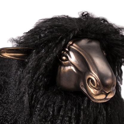 Leon Sheep Sculpture - Black