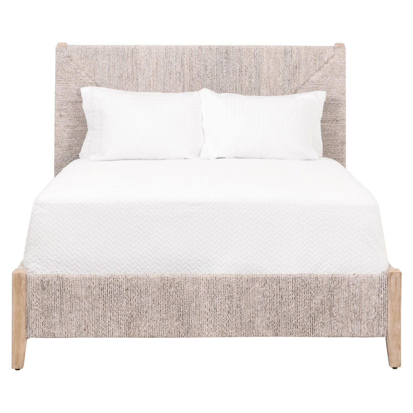 6895-2.WWA/NG - White Wash Abaca Rope, Natural Gray Mahogany