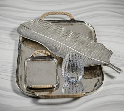 Musa Aluminum Banana Leaf Tray - Medium