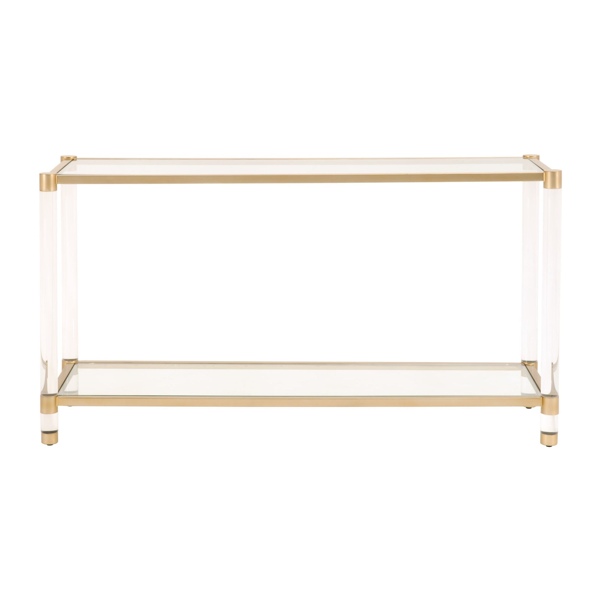 6075.BBRS/CLR - Brushed Brass, Lucite, Clear Glass