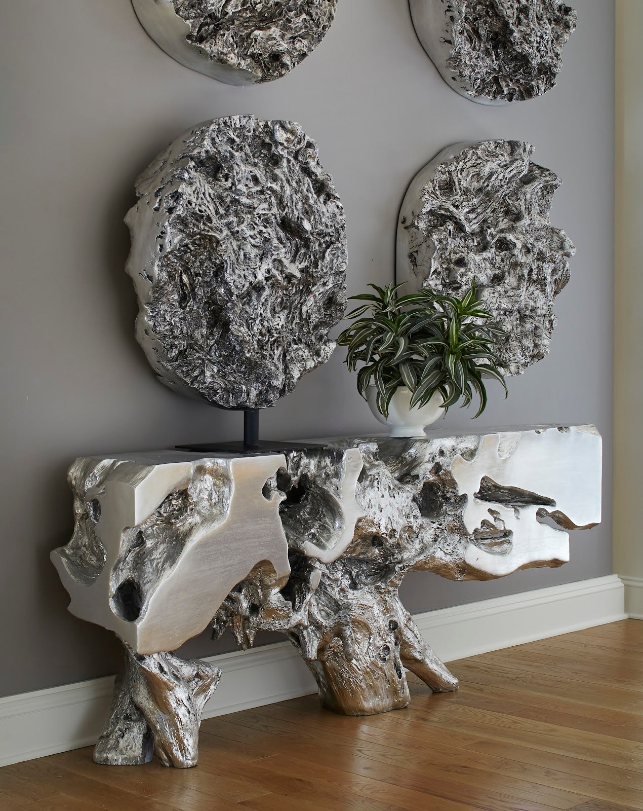Cast Root Erupting Wall Sculpture