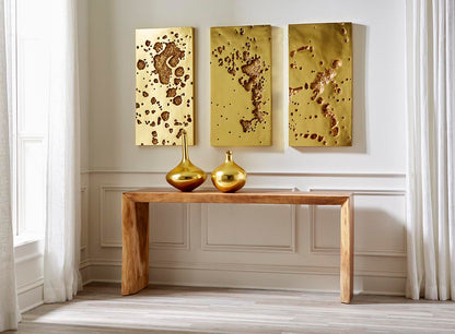 Splotch Wall Art, Square, Gold Leaf