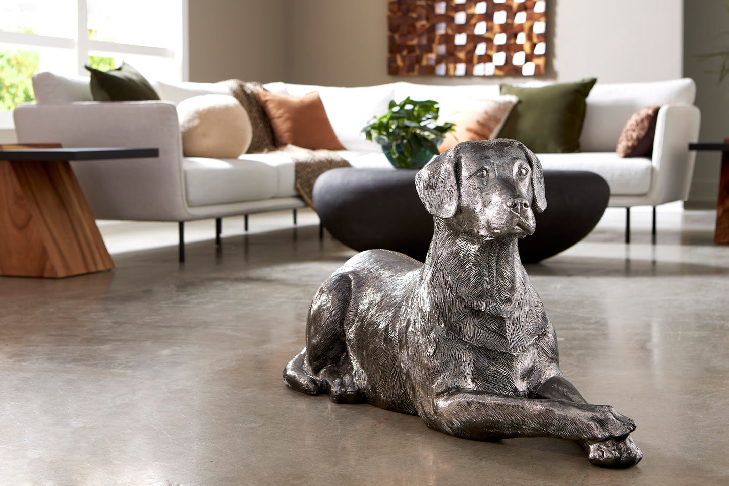 Labrador, Laying, Liquid Silver
