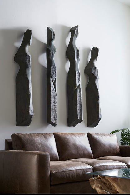 Cast Women Wall Art, E, Splinter Stone Finish
