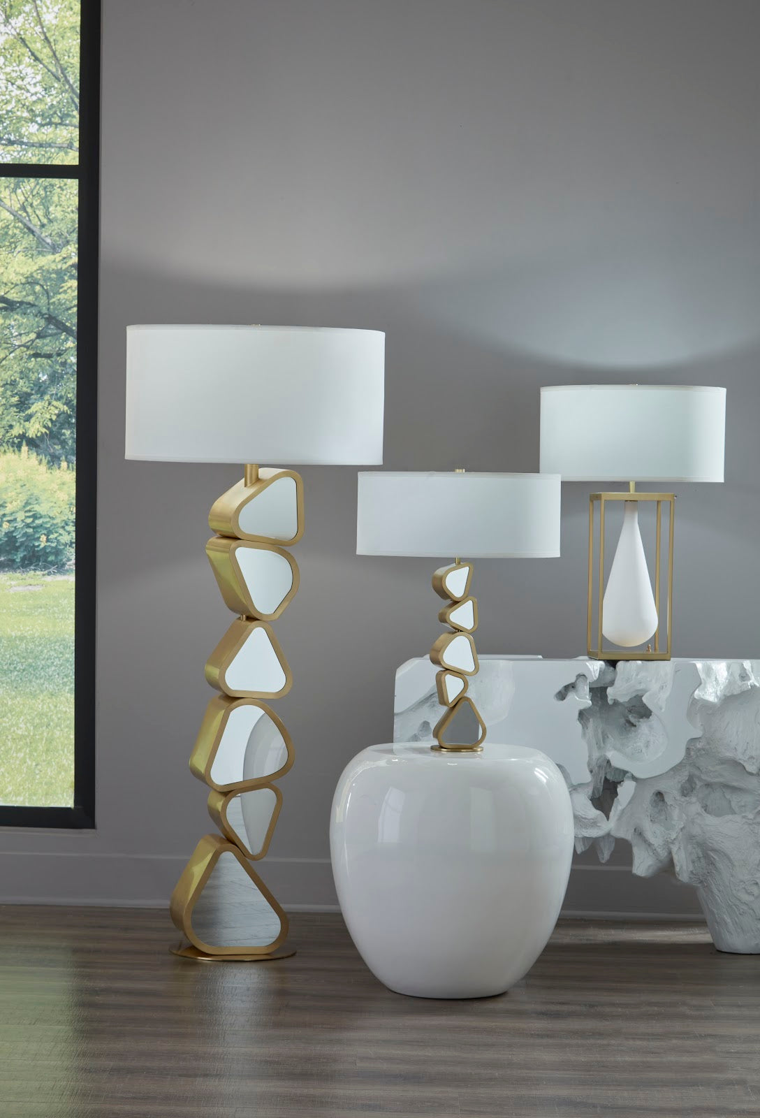 Freeform Console Table, Gel Coat White, LG