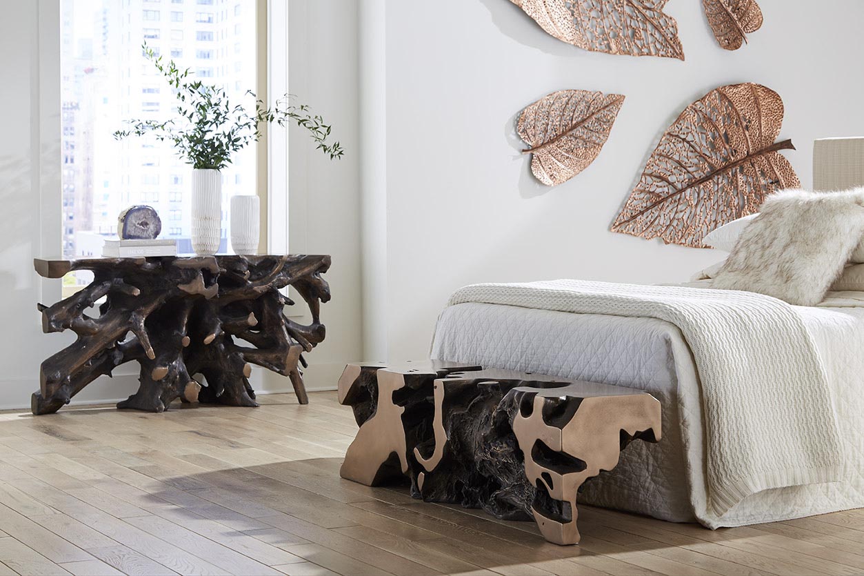 Freeform Bench, Bronze
