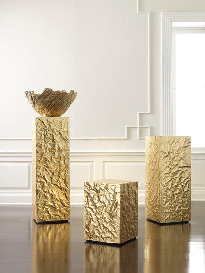 Crumpled Pedestal, Gold, MD