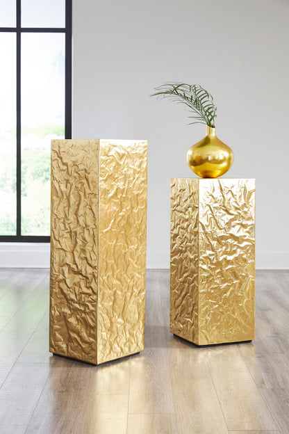 Crumpled Pedestal, Gold, MD