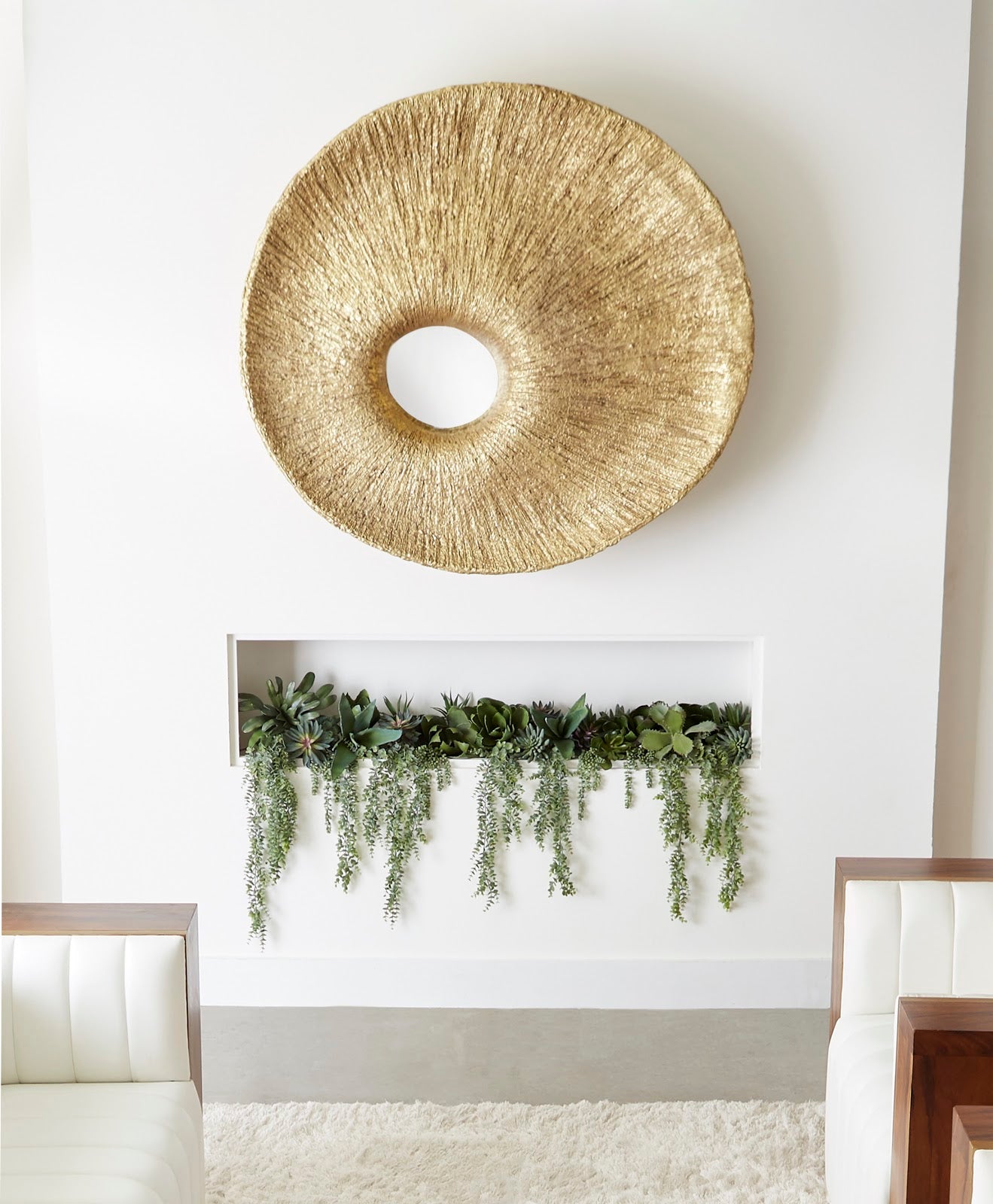 River Stone Coffee Table, Gel Coat White, Large