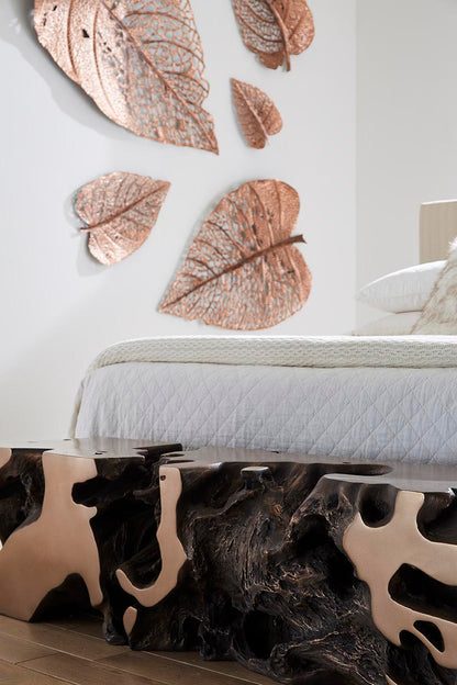 Beau Cast Root Console Table, Bronze