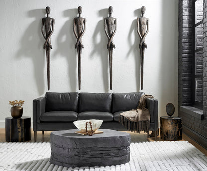 Lloyd Wall Sculpture, Resin, Bronze Finish