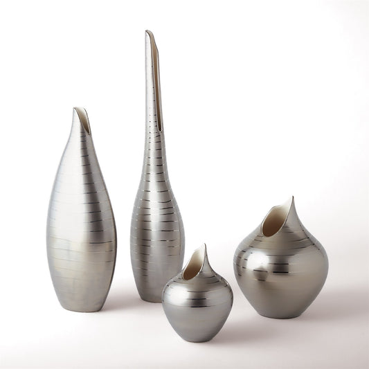 PLATINUM STRIPE VASE