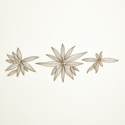 S/3 LEAF WALL DECOR