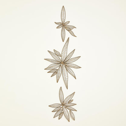 S/3 LEAF WALL DECOR