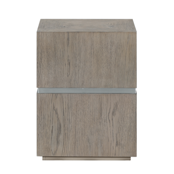 SANDER END TABLE IN DUSTED STONE
