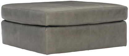 Stafford Leather Ottoman