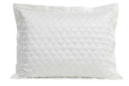 HIGH SHINE SATIN QUATREFOIL QUILT PILLOW SHAM SET
