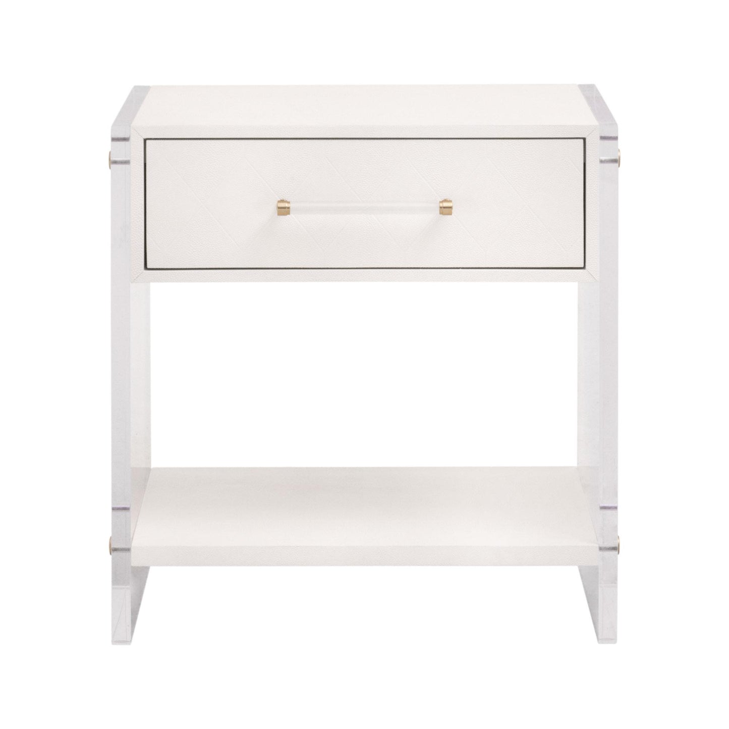 6160.PRL-SHG/BBRS - Pearl Shagreen, Lucite, Brushed Brass