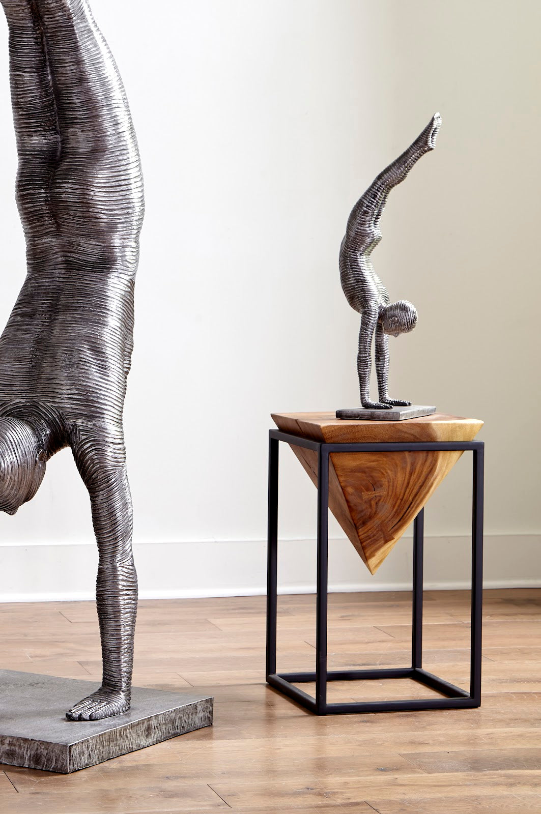 Inverted Pyramid Side Table, Natural