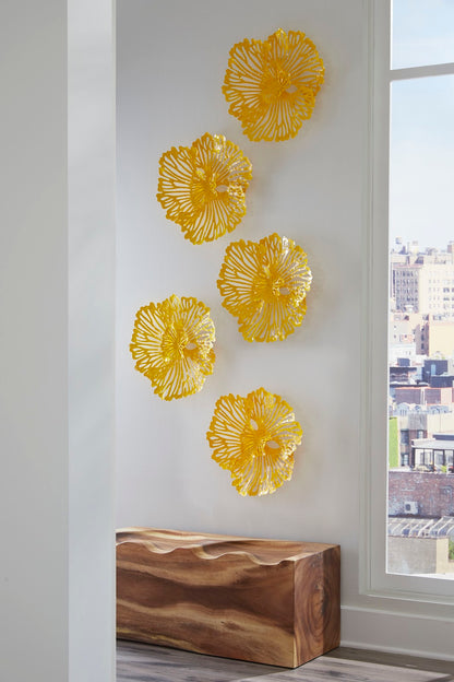Flower Wall Art, Extra Small, Dandelion, Metal