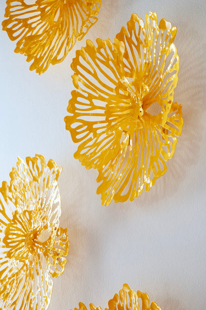 Flower Wall Art, Extra Small, Dandelion, Metal