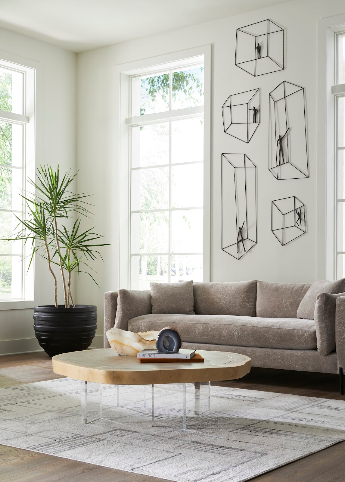 Perspective Wall Art, Square, Standing Arm Up