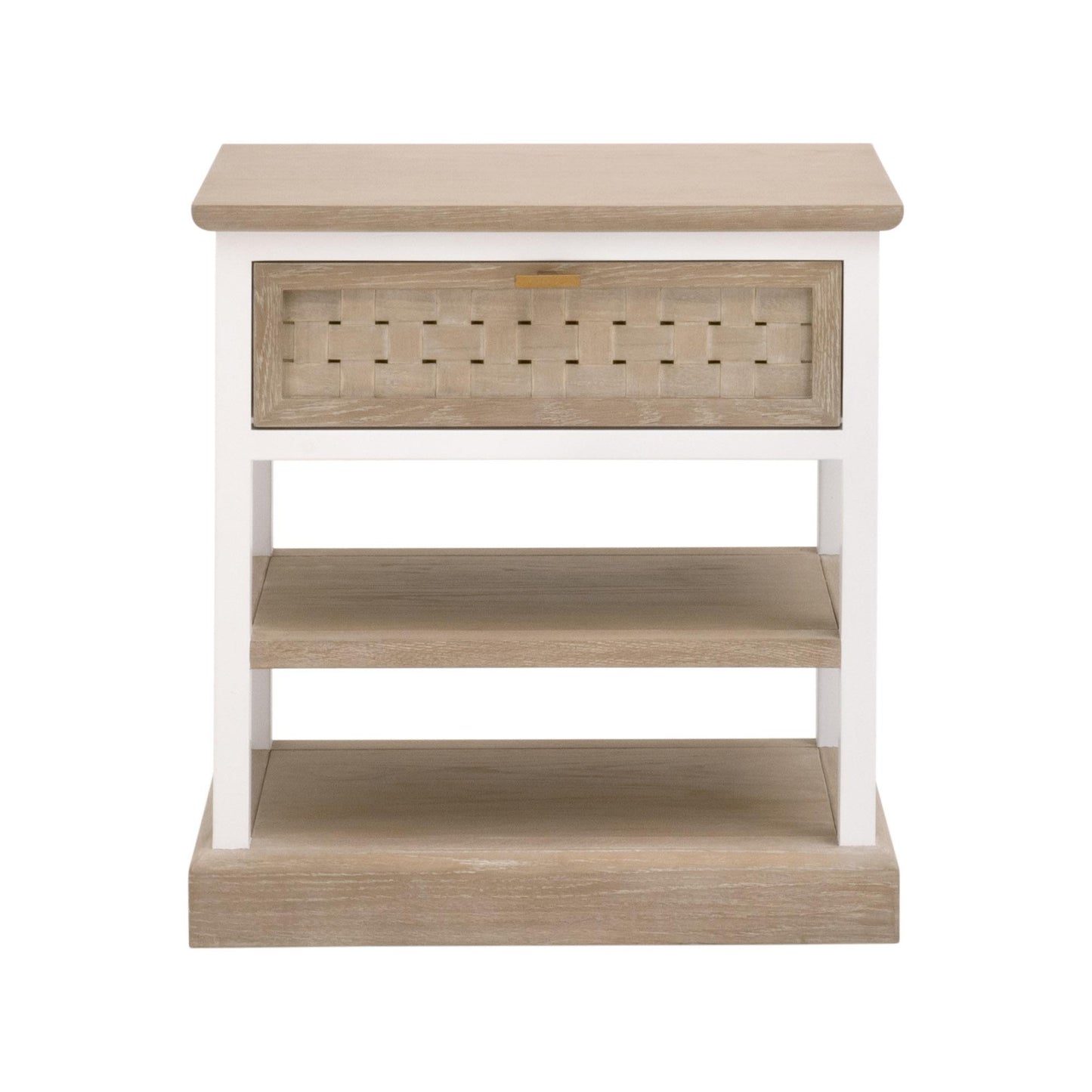 8081-1.SGRY-OAK/WPO - Smoke Gray Oak, White Painted Oak