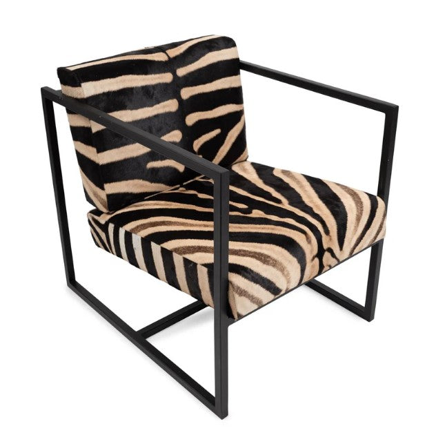 Zebra Hide Floating Chair