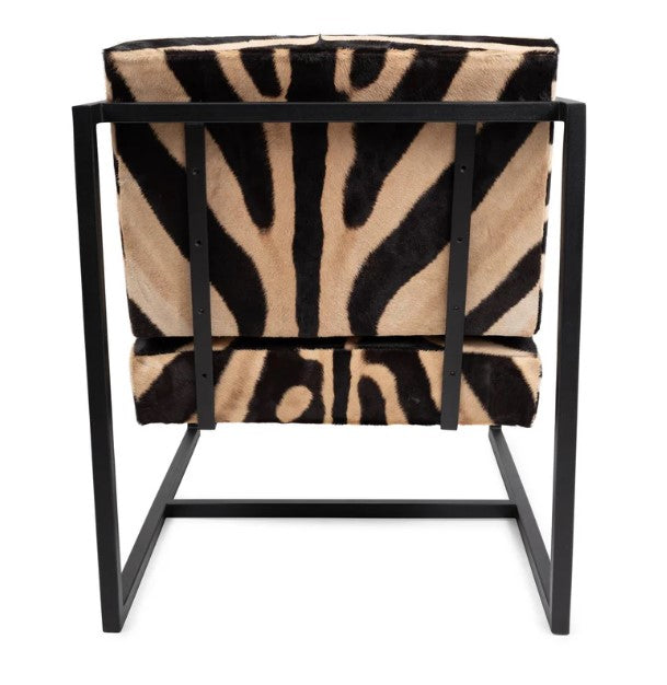 Zebra Hide Floating Chair