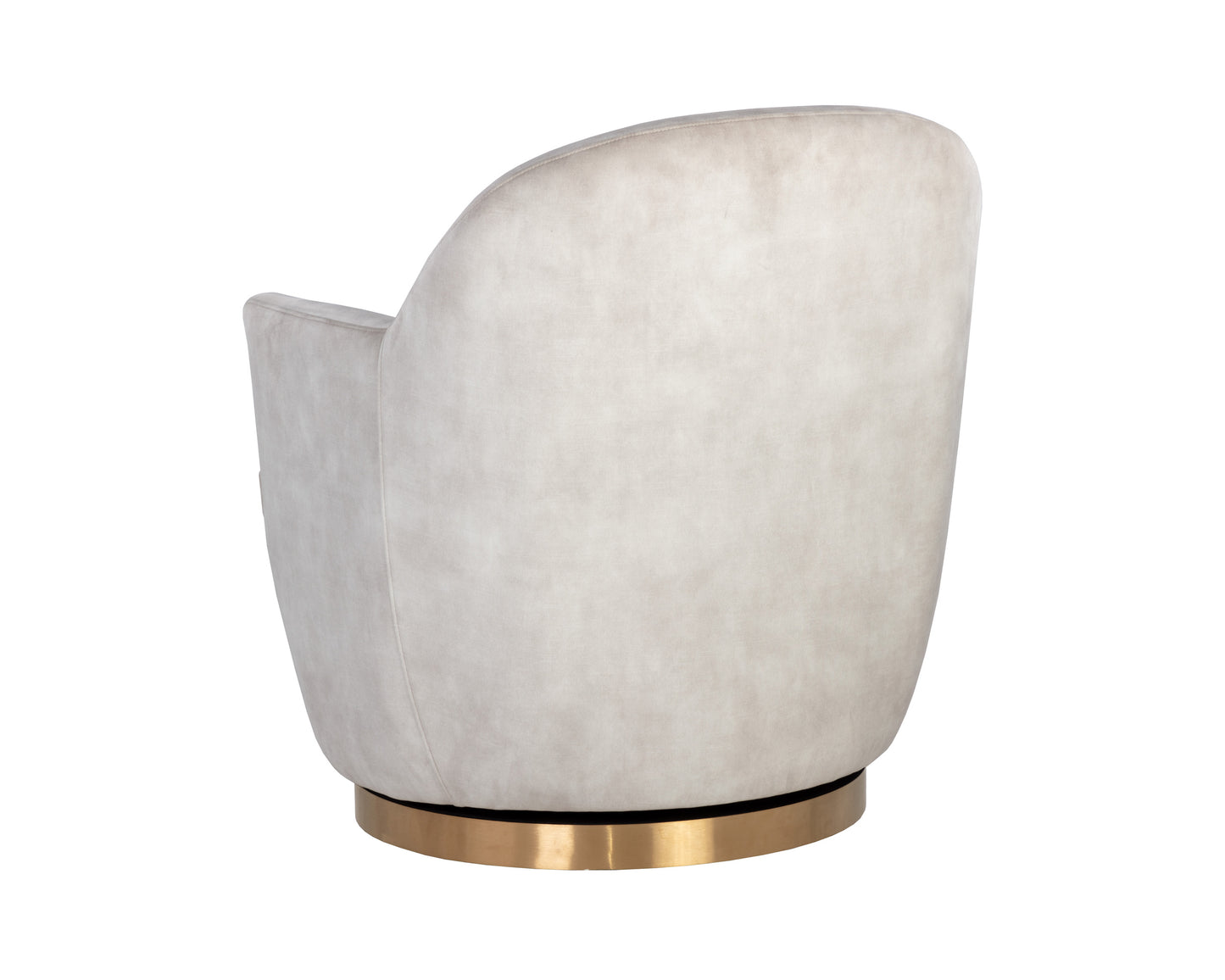 NAHLA CASEY SWIVEL LOUNGE CHAIR - NONO CREAM