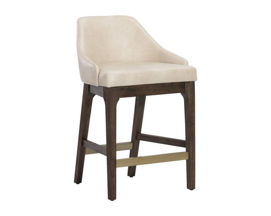 NAHLA KACE COUNTER STOOL - BRAVO CREAM