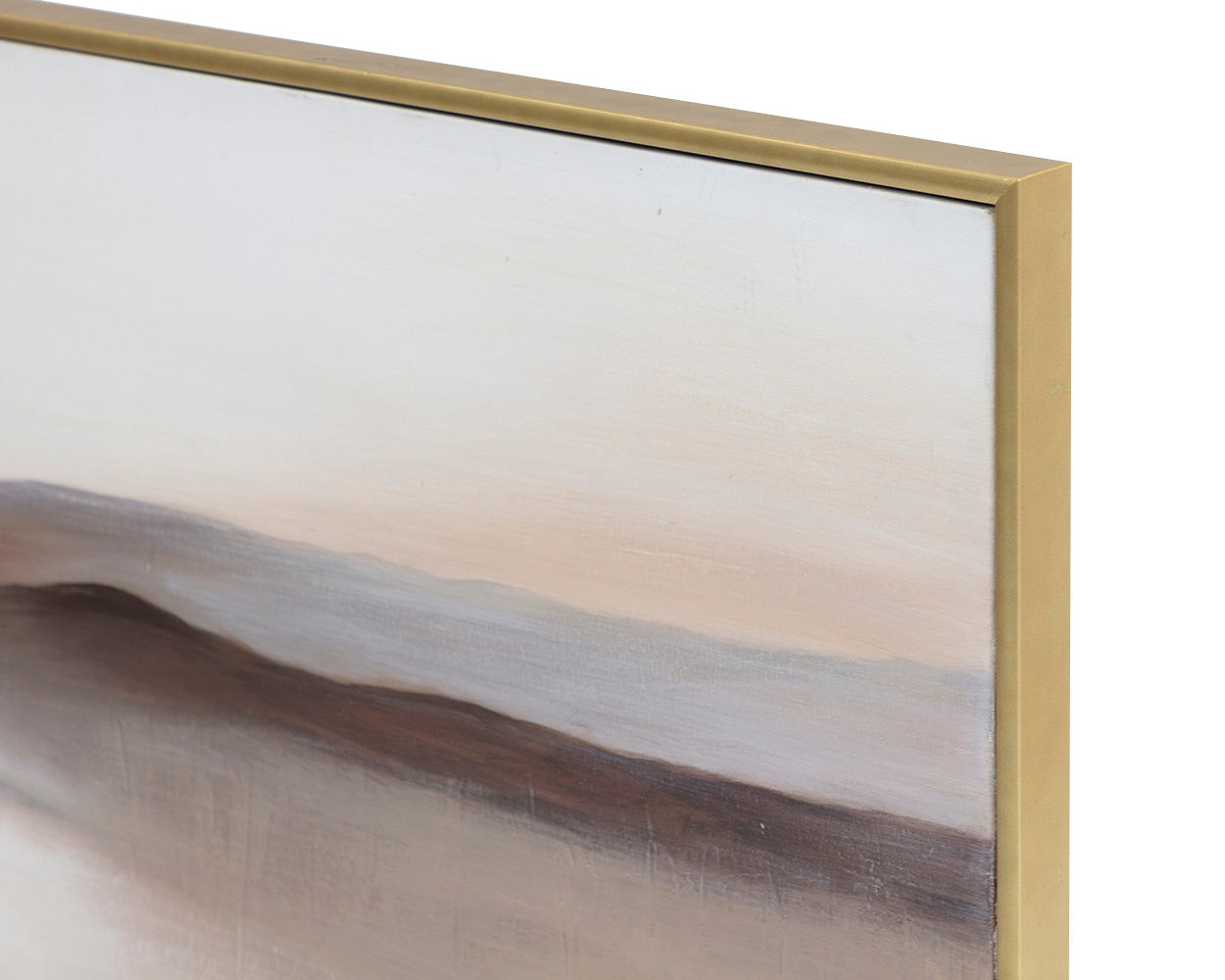 NAHLA DESERT SANDS - 72" X 30" - GOLD FLOATER FRAME
