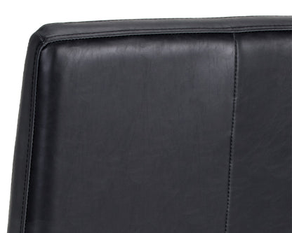 NAHLA SPYROS DINING CHAIR - COAL BLACK