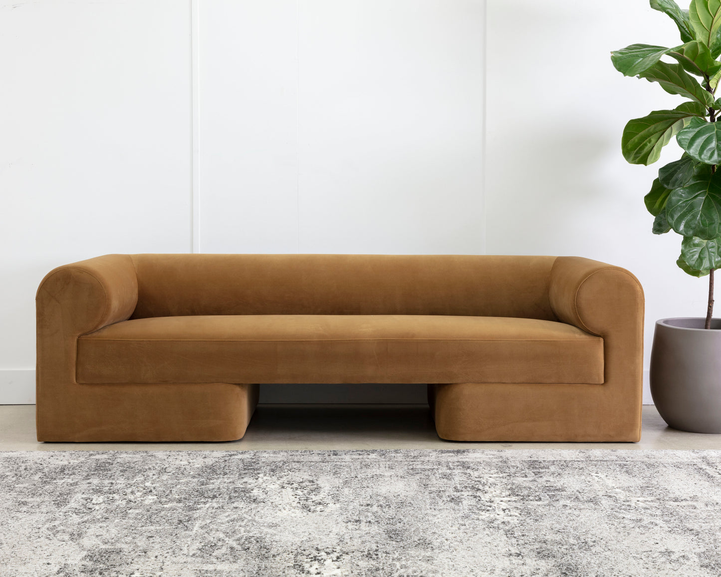 NAHLA IONIC SOFA - MEG GOLD