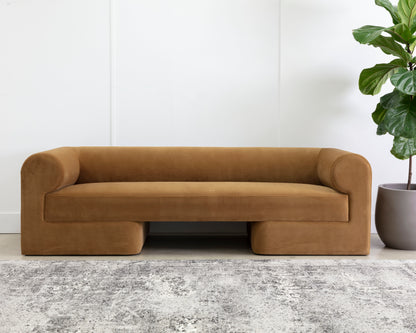 NAHLA IONIC SOFA - MEG GOLD
