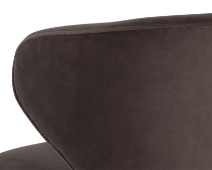 NAHLA SIMONE SWIVEL DINING CHAIR - MEG ASH