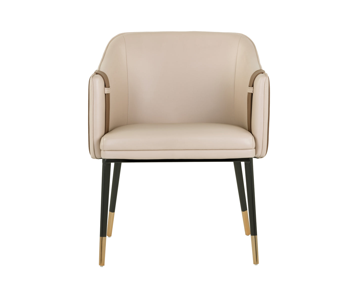 NAHLA CARTER DINING ARMCHAIR - NAPA BEIGE / NAPA TAN