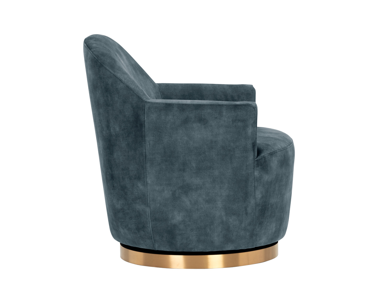 NAHLA CASEY SWIVEL LOUNGE CHAIR - NONO PETROL