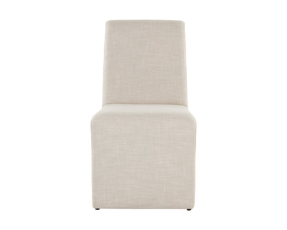 NAHLA CASCATA DINING CHAIR - EFFIE LINEN